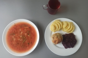 Obiad dieta z ograniczeniem łatwo przyswajalnych węglowodanów